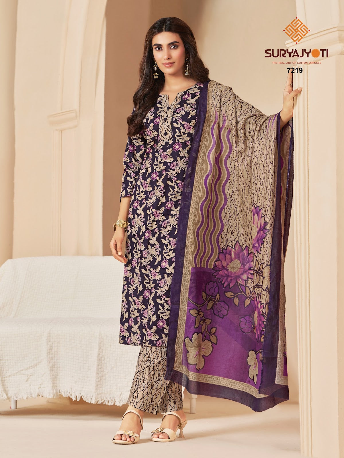 Trendy Cotton Vol 72 Suryajyoti Readymade Pant Style Suits Wholesaler India