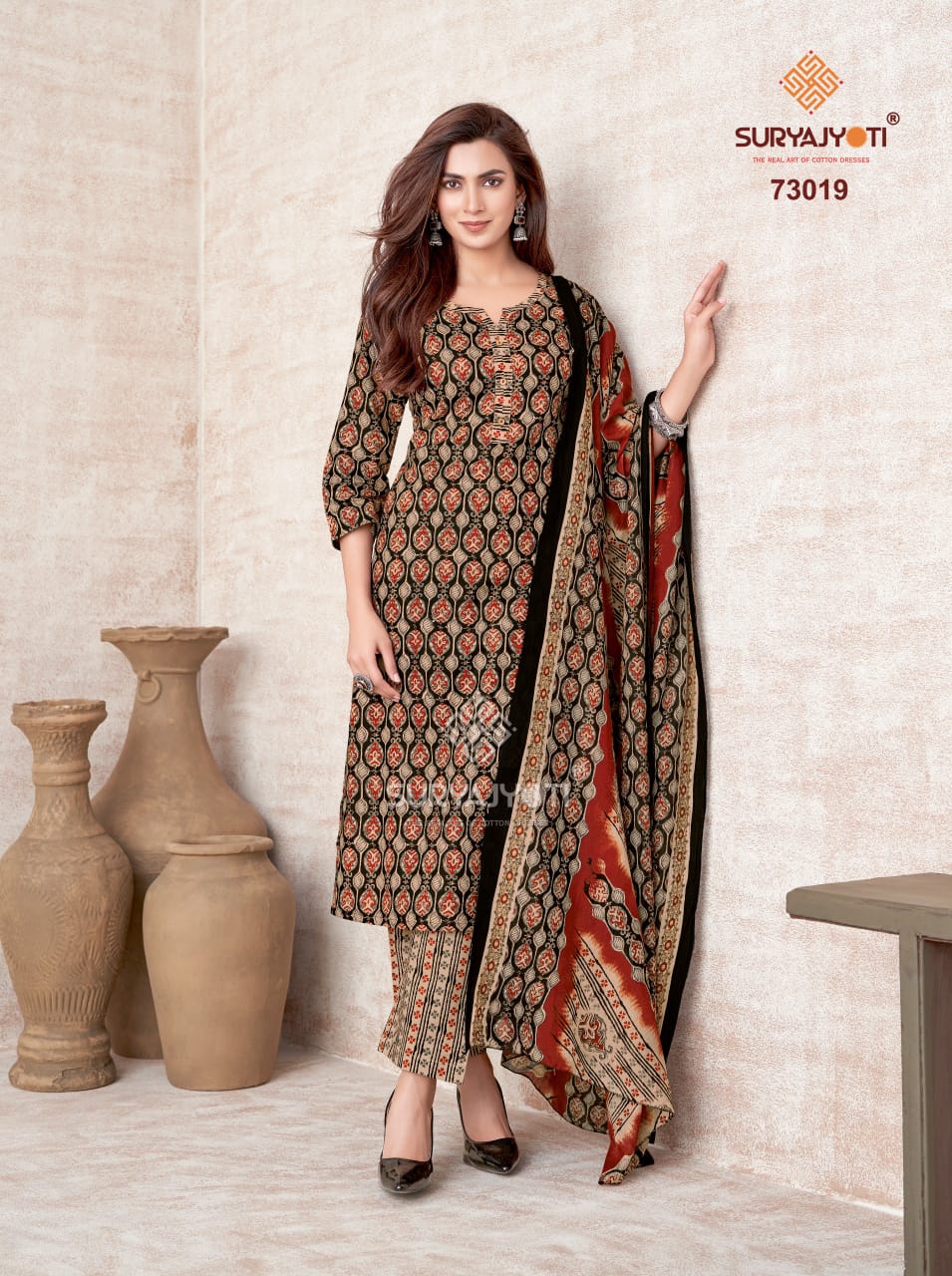 Trendy Cotton Vol 73 Suryajyoti Pant Style Suits Wholesaler Gujarat