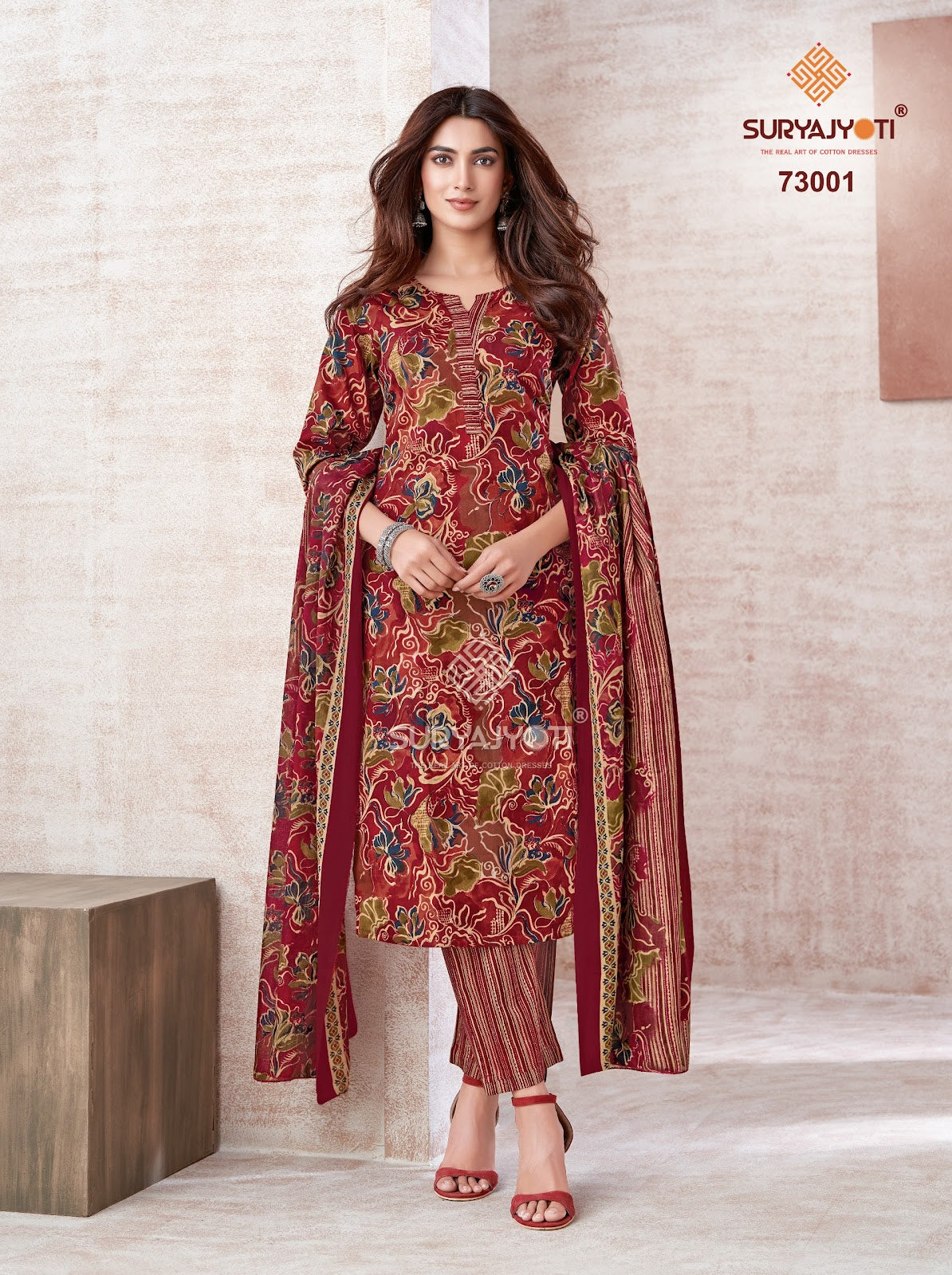 Trendy Cotton Vol 73 Suryajyoti Readymade Pant Style Suits Wholesale Price