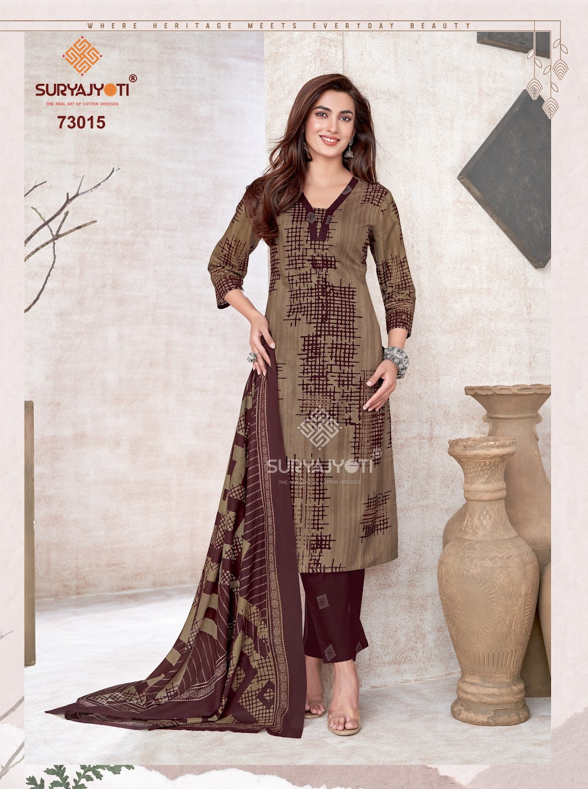 Trendy Cotton Vol 73 Suryajyoti Readymade Pant Style Suits Wholesale Price