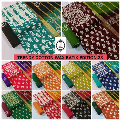 Trendy Cotton Wax Batik Edition 38 Jj Salwar Suits Exporter Gujarat