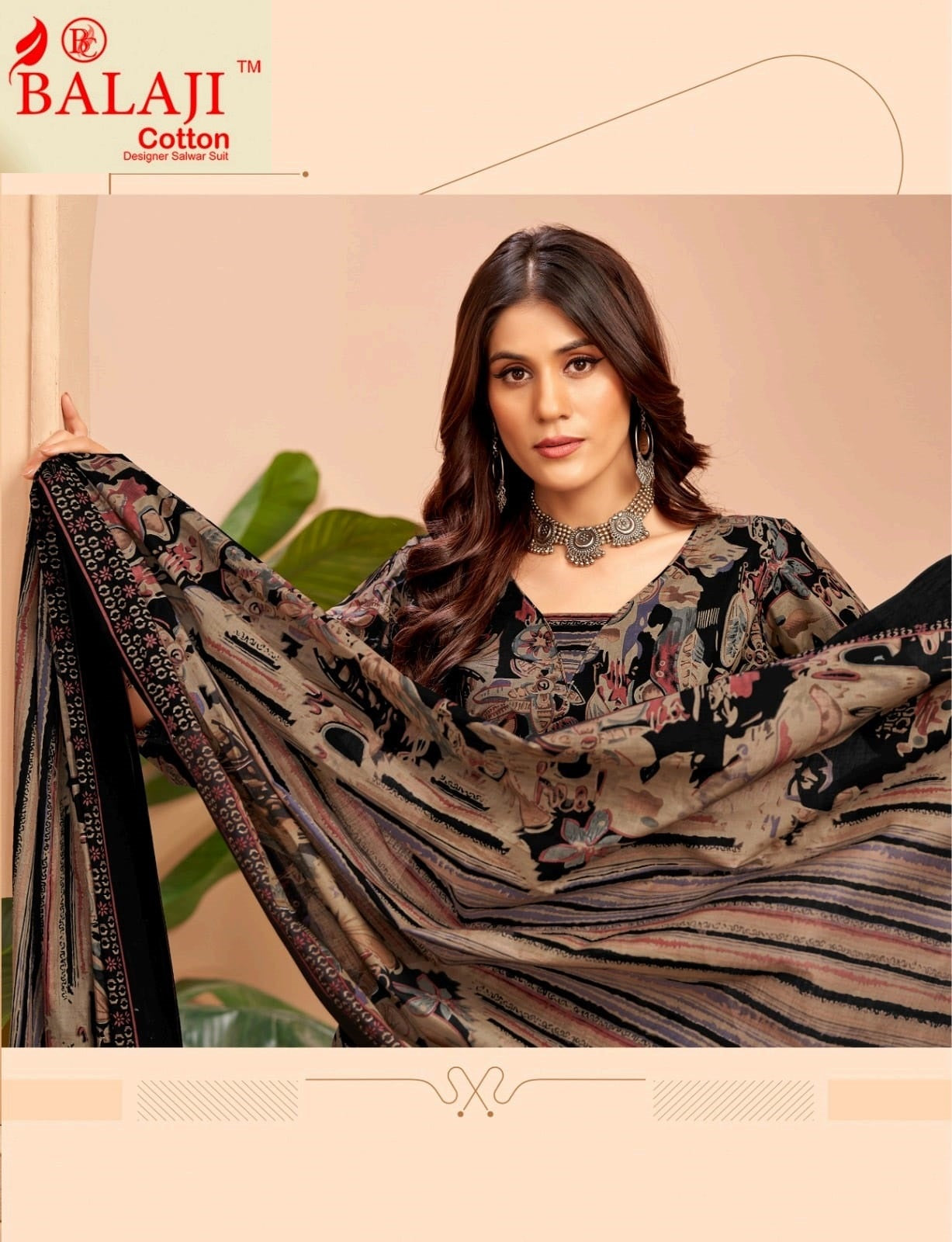 Trendy Cottons Vol 4 Balaji Readymade Pant Style Suits Supplier Gujarat