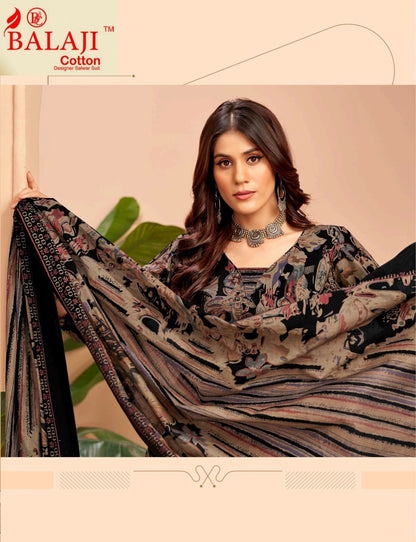 Trendy Cottons Vol 4 Balaji Readymade Pant Style Suits Supplier Gujarat