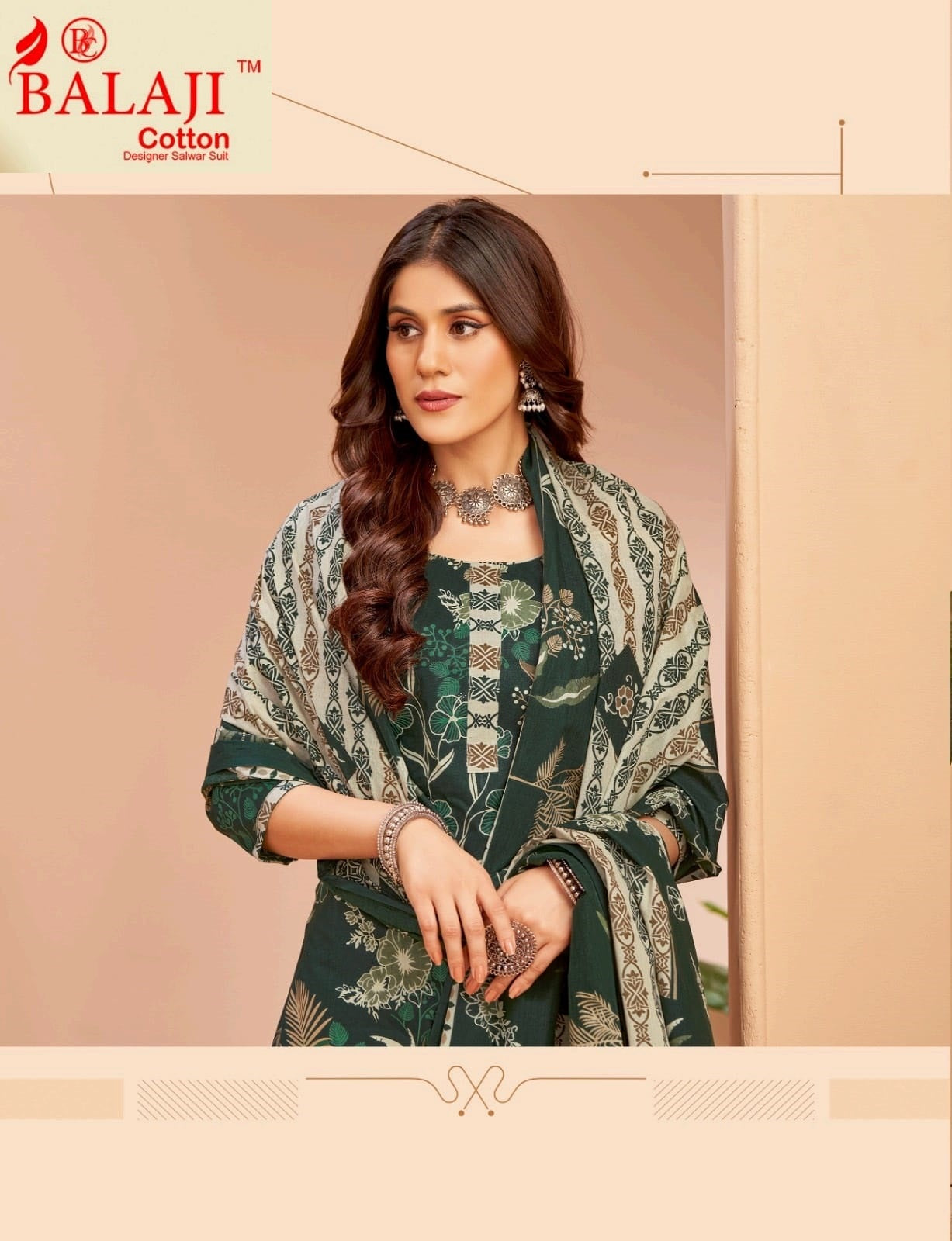 Trendy Cottons Vol 4 Balaji Readymade Pant Style Suits Supplier Gujarat