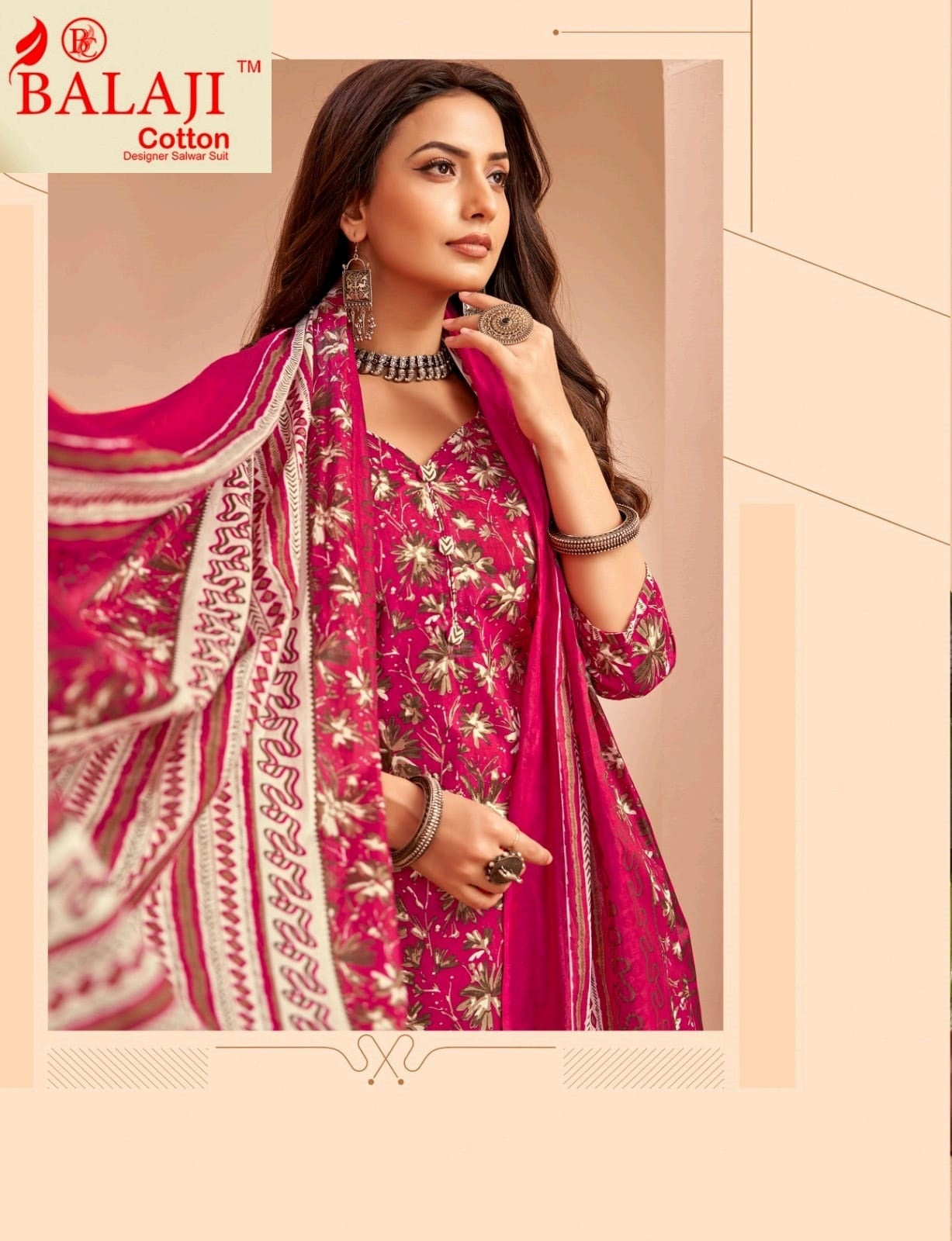 Trendy Cottons Vol 4 Balaji Readymade Pant Style Suits Supplier Gujarat