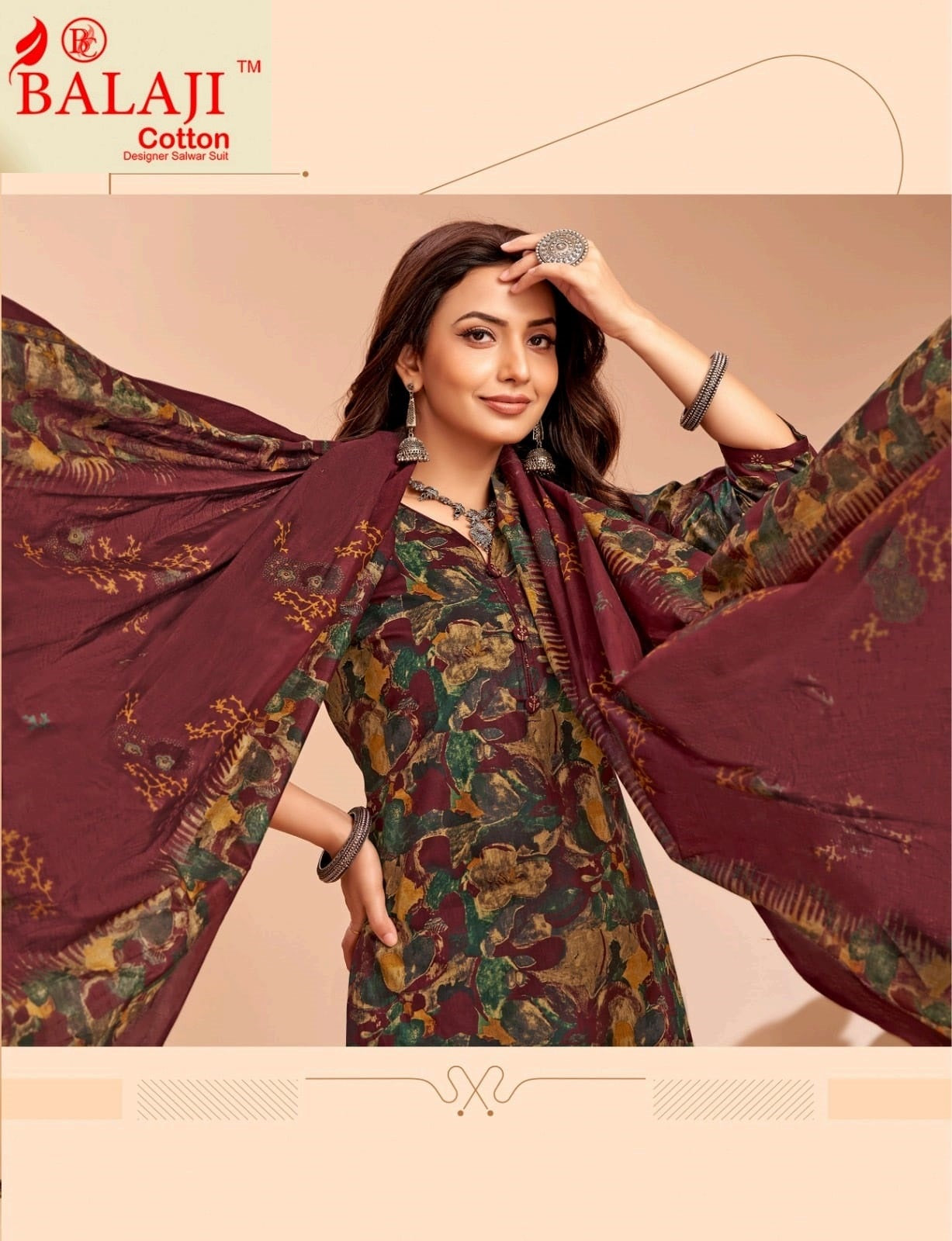 Trendy Cottons Vol 4 Balaji Readymade Pant Style Suits Supplier Gujarat