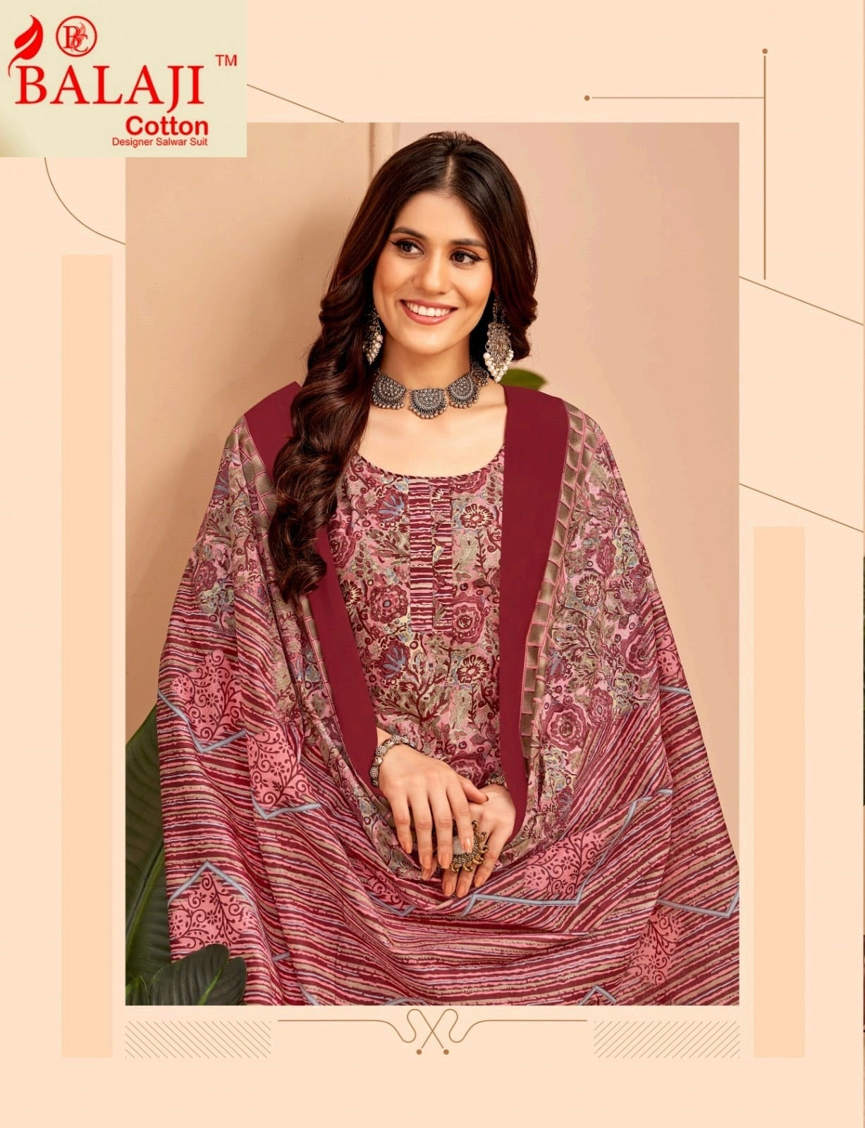 Trendy Cottons Vol 4 Balaji Readymade Pant Style Suits Supplier Gujarat