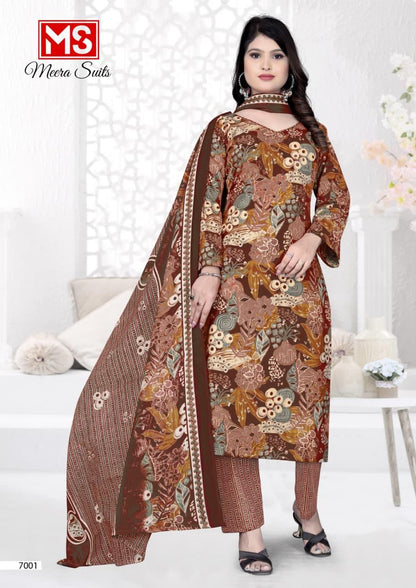 Trendy Cottons Vol 70 Meera Readymade Pant Style Suits Wholesale