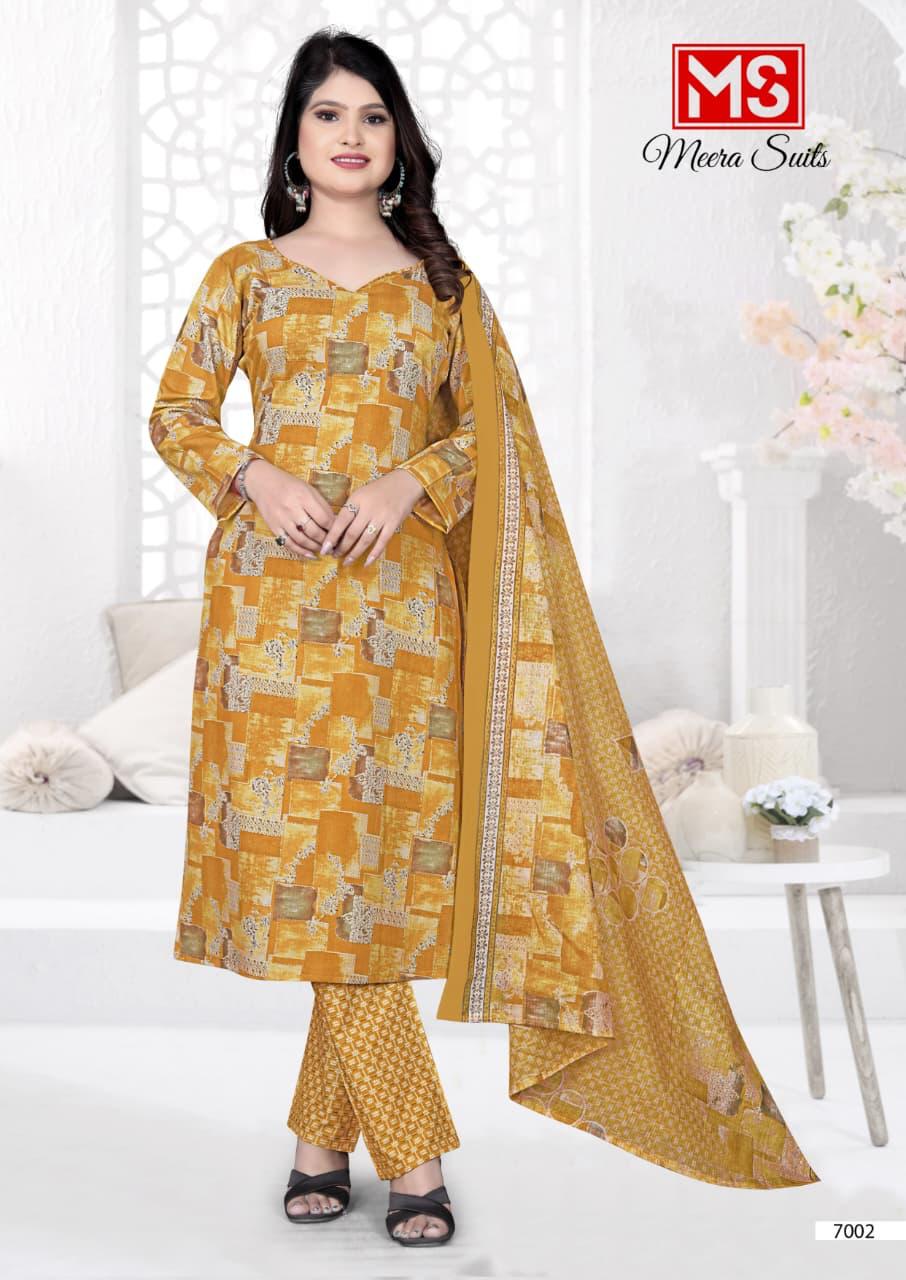 Trendy Cottons Vol 70 Meera Readymade Pant Style Suits Wholesale