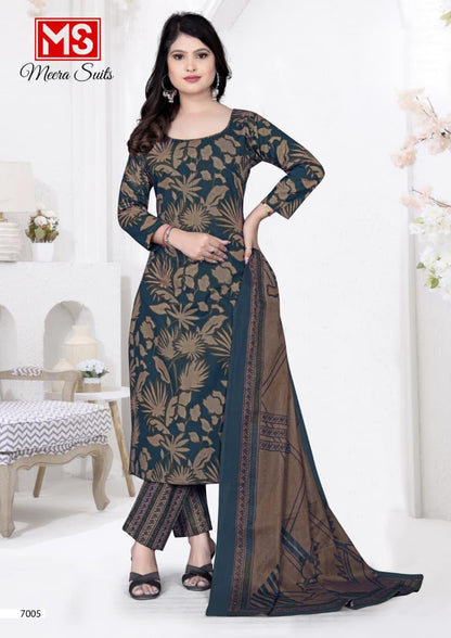 Trendy Cottons Vol 70 Meera Readymade Pant Style Suits Wholesale