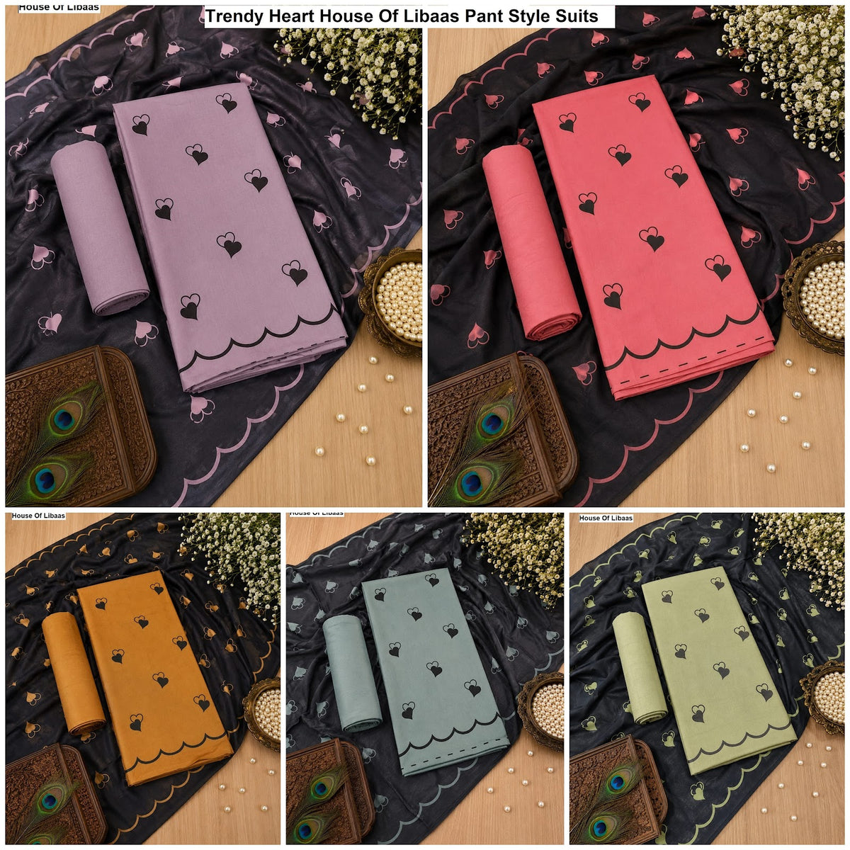 Trendy Heart House Of Libaas Reyon Pant Style Suits Wholesaler India