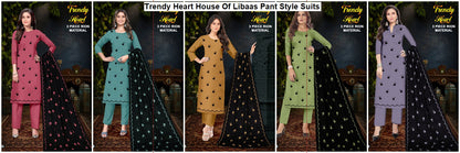 Trendy Heart House Of Libaas Reyon Pant Style Suits Wholesaler India