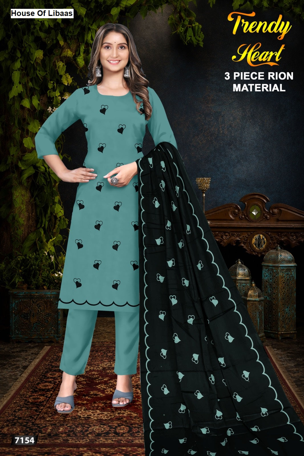 Trendy Heart House Of Libaas Reyon Pant Style Suits Wholesaler India