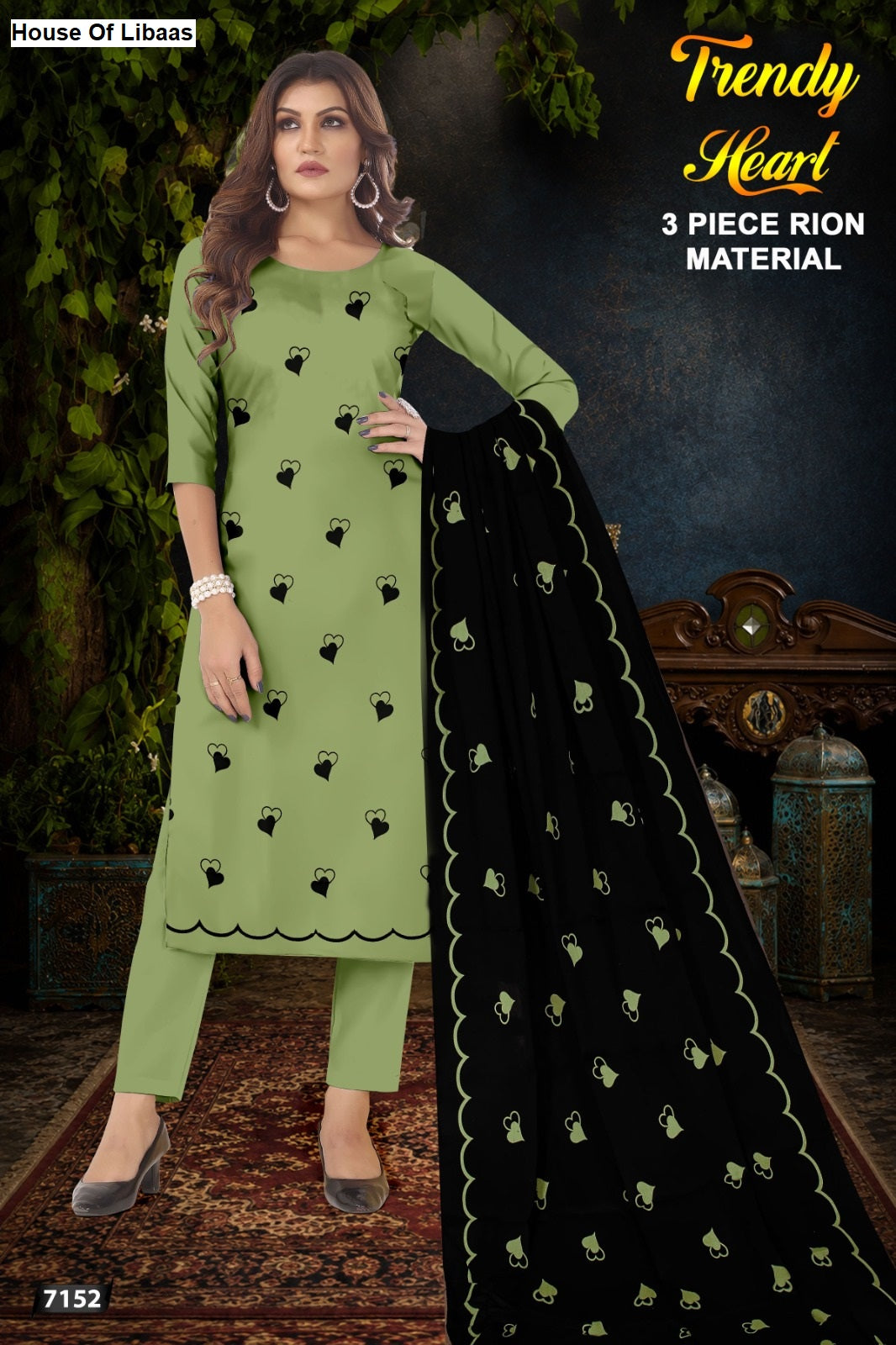 Trendy Heart House Of Libaas Reyon Pant Style Suits Wholesaler India