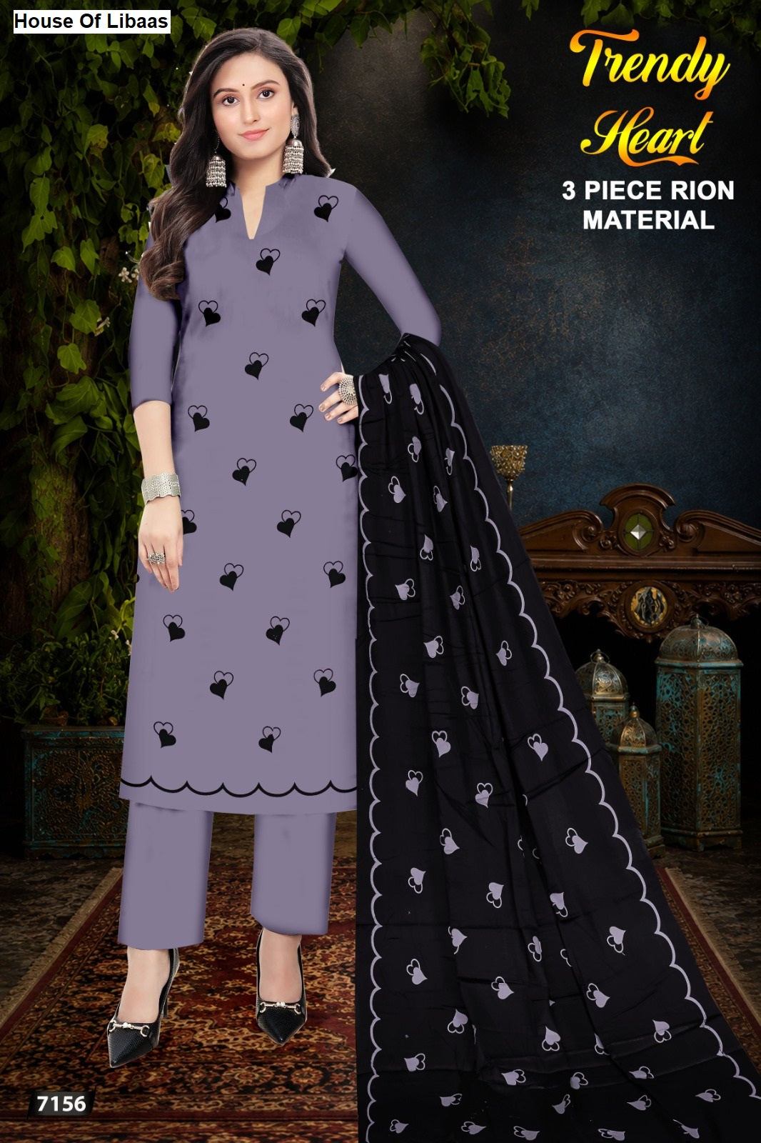 Trendy Heart House Of Libaas Reyon Pant Style Suits Wholesaler India