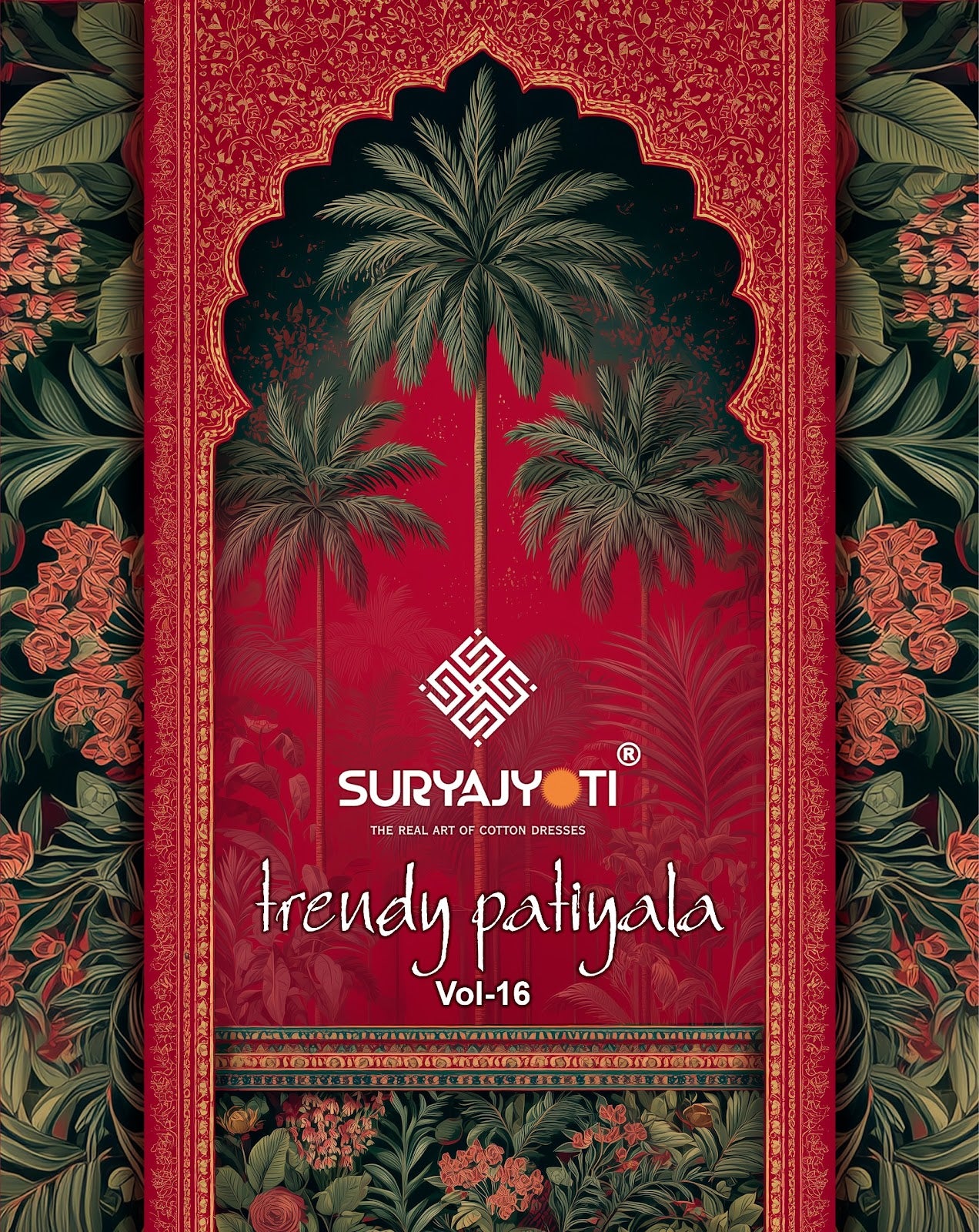 Trendy Patiyala Vol 16 Suryajyoti Cotton Dress Material Wholesaler Gujarat
