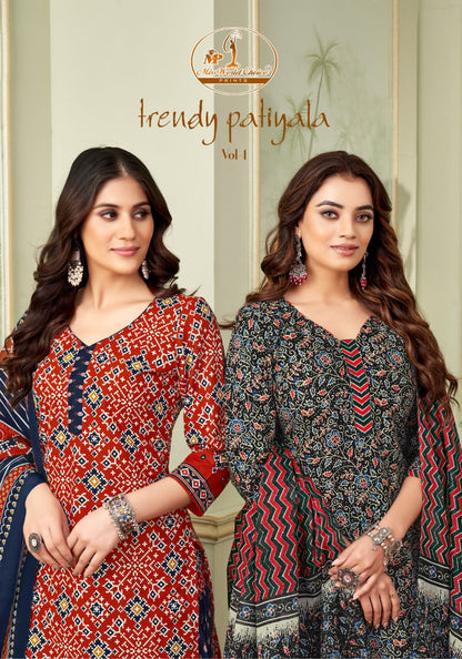 Trendy Patiyala Vol 1 Miss World Choice Cotton Dress Material Wholesaler