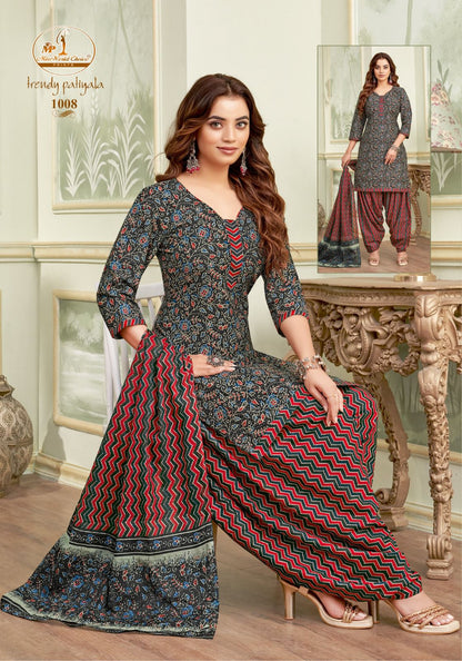 Trendy Patiyala Vol 1 Miss World Choice Cotton Dress Material Wholesaler