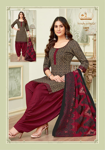 Trendy Patiyala Vol 1 Miss World Choice Cotton Dress Material Wholesaler