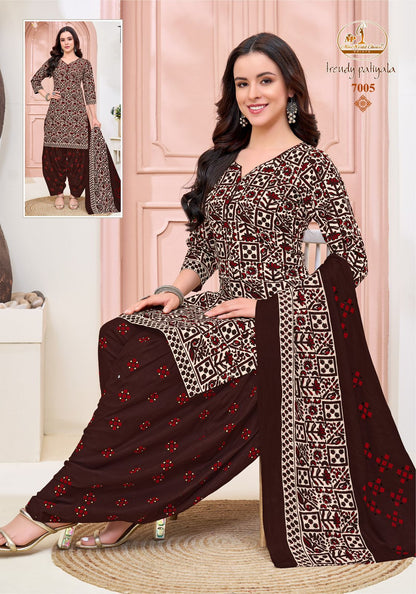 Trendy Patiyala Vol 7 Miss World Choice Cotton Dress Material Exporter