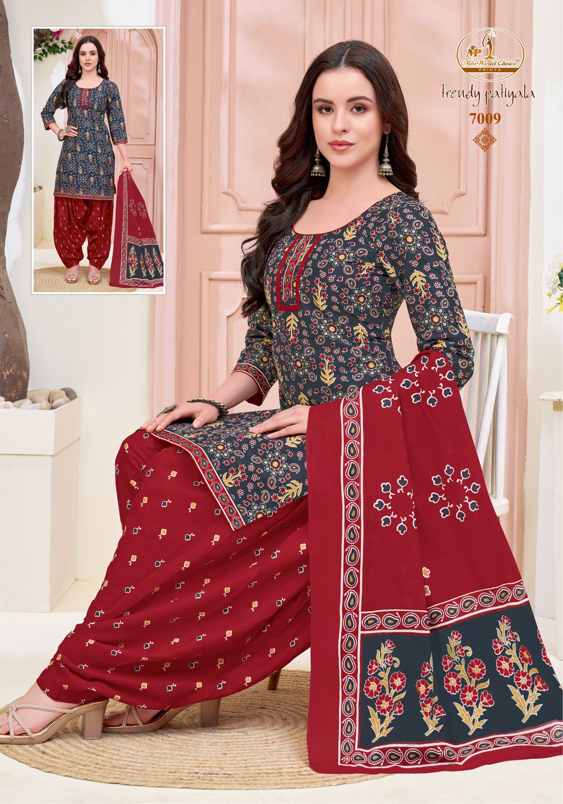 Trendy Patiyala Vol 7 Miss World Choice Cotton Dress Material Exporter
