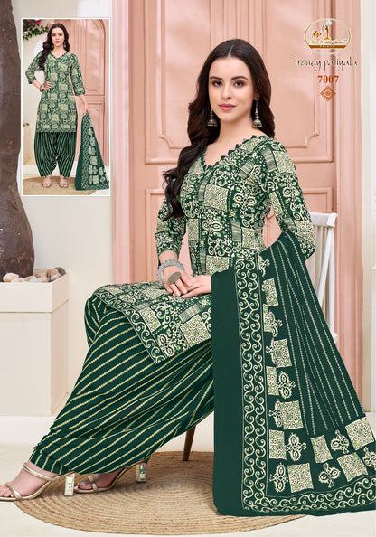 Trendy Patiyala Vol 7 Miss World Choice Cotton Dress Material Exporter