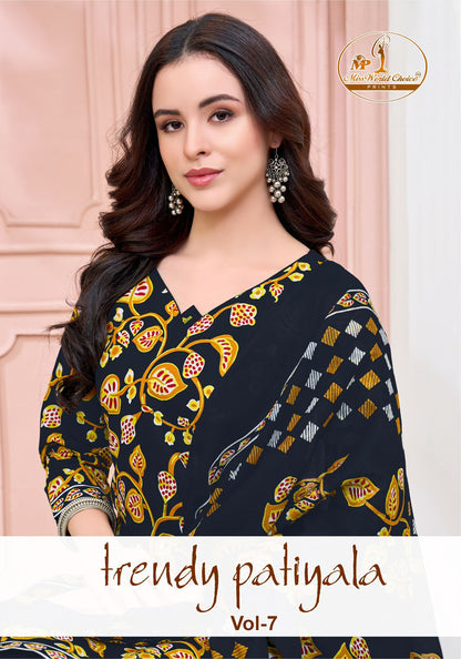 Trendy Patiyala Vol 7 Miss World Choice Cotton Dress Material Exporter