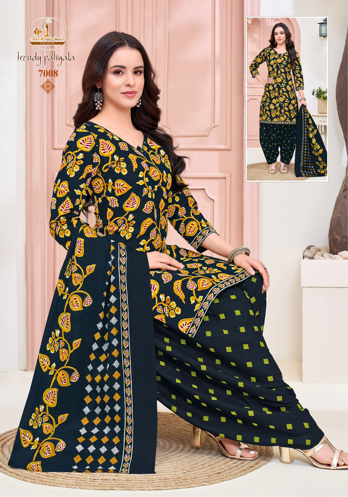 Trendy Patiyala Vol 7 Miss World Choice Cotton Dress Material Exporter
