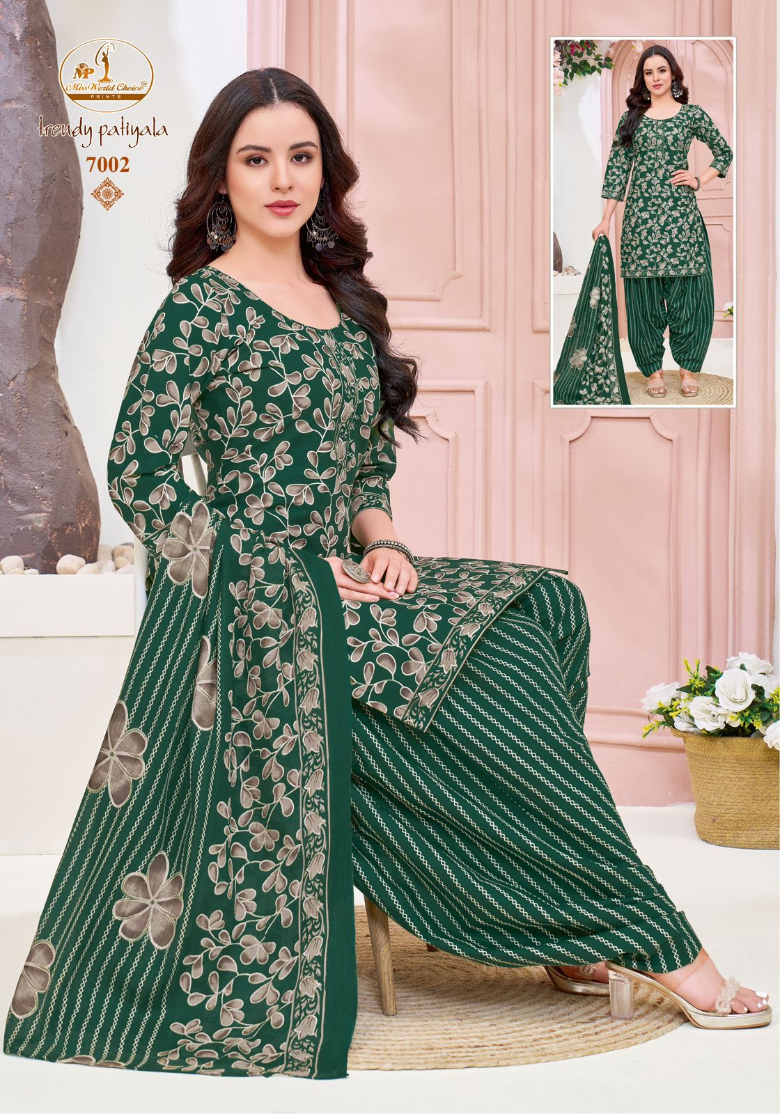 Trendy Patiyala Vol 7 Miss World Choice Cotton Dress Material Exporter