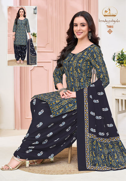 Trendy Patiyala Vol 7 Miss World Choice Cotton Dress Material Exporter