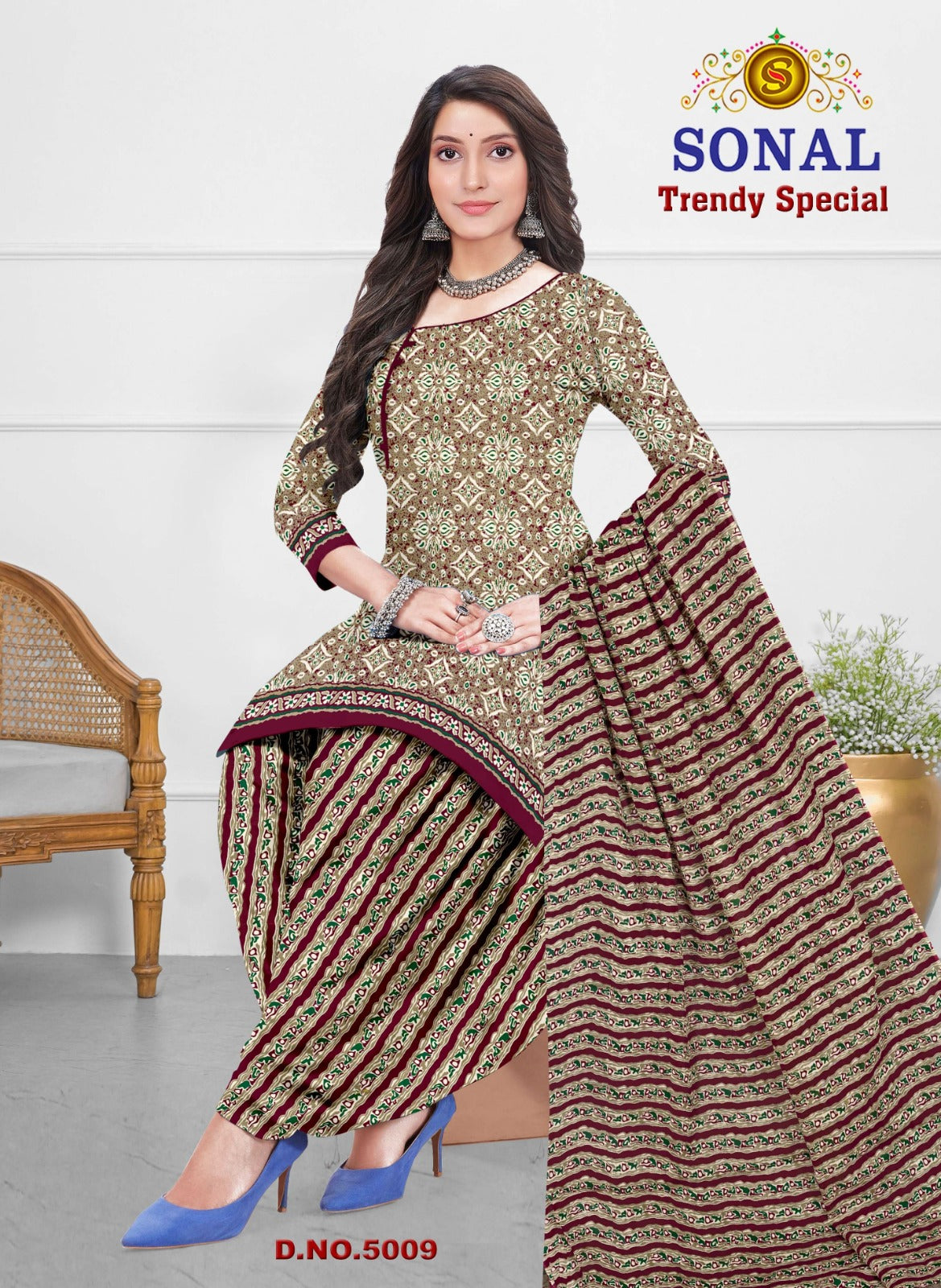 Trendy Special Vol 5 Sonal Textile Cotton Dress Material Supplier India