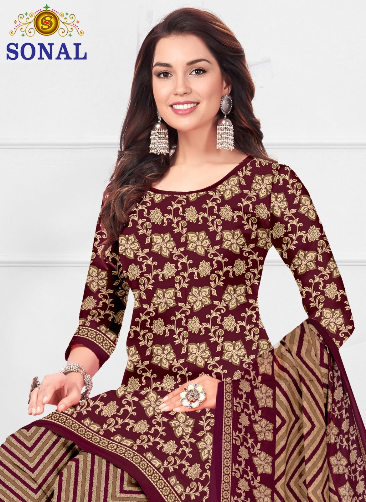Trendy Special Vol 5 Sonal Textile Cotton Dress Material Supplier India