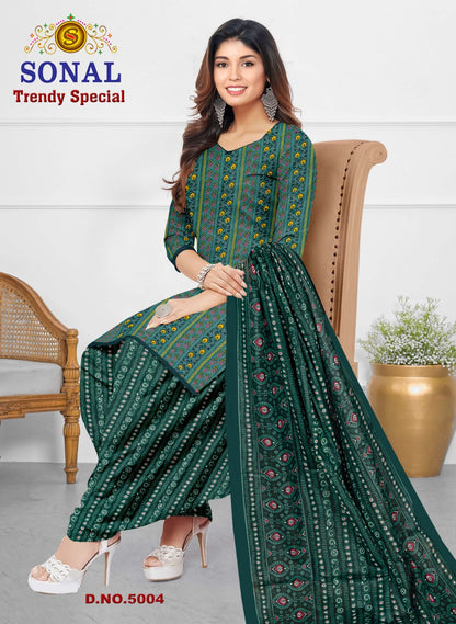 Trendy Special Vol 5 Sonal Textile Cotton Dress Material Supplier India