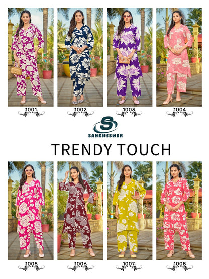 Trendy Touch Sankheswer Reyon Co Ord Set Manufacturer India