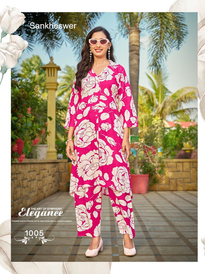 Trendy Touch Sankheswer Reyon Co Ord Set Manufacturer India