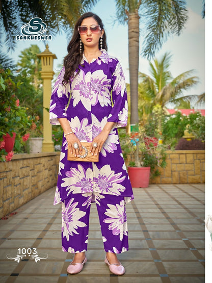 Trendy Touch Sankheswer Reyon Co Ord Set Manufacturer India