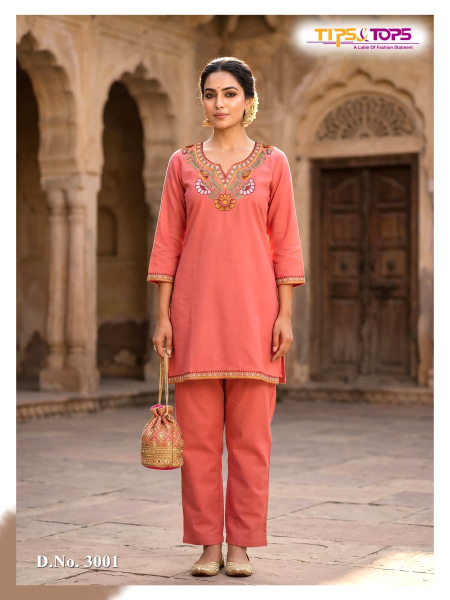 Trendy Touch Vol 3 Tips Tops Rayon 18Kg Co Ord Set Exporter India