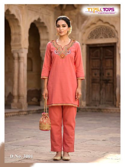 Trendy Touch Vol 3 Tips Tops Rayon 18Kg Co Ord Set Exporter India