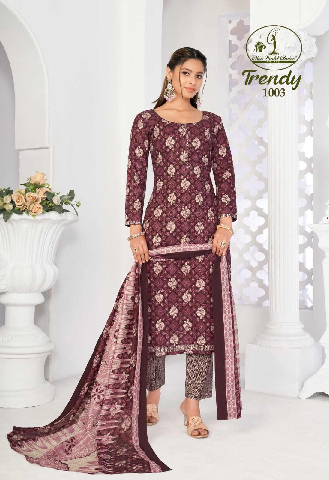 Trendy Vol 1 Miss World Choice Cotton Dress Material Supplier Ahmedabad