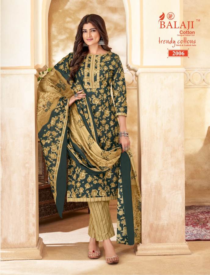 Trendy Vol 2 Balaji Cotton Dress Material Wholesale