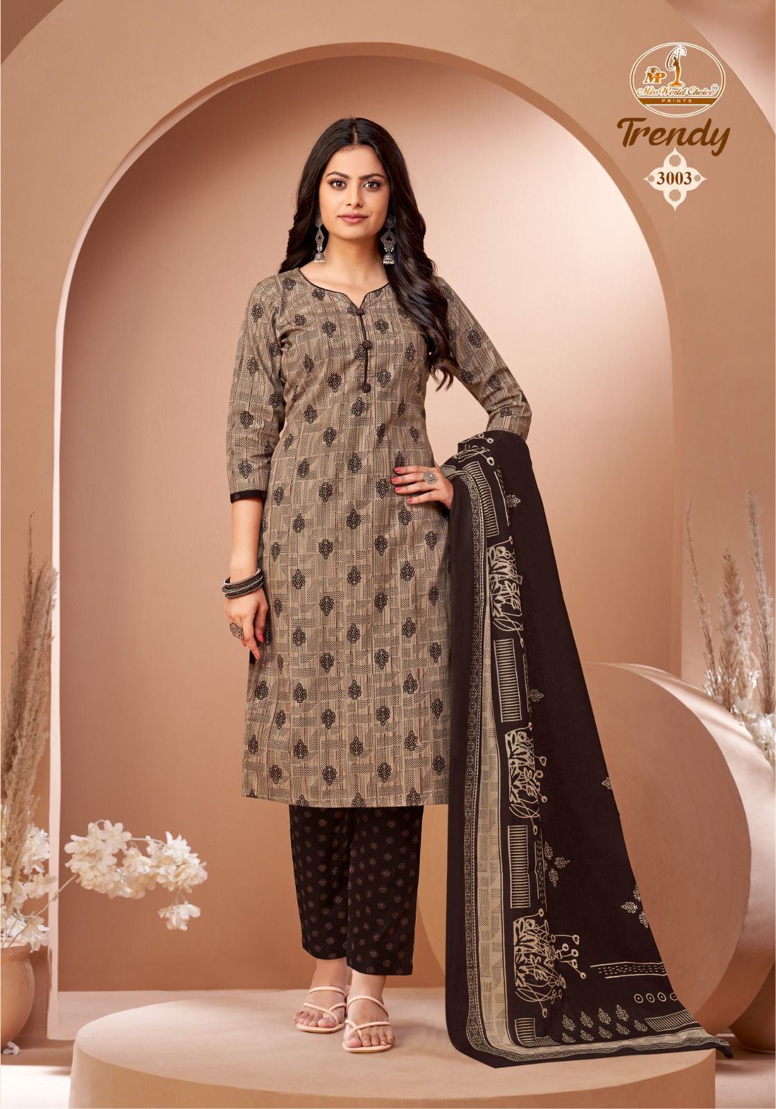 Trendy Vol 3 Miss World Choice Cotton Dress Material Supplier