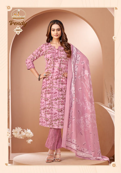 Trendy Vol 3 Miss World Choice Readymade Cotton Pant Suits Wholesaler Gujarat