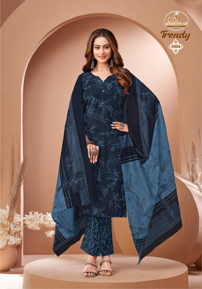 Trendy Vol 3 Miss World Choice Readymade Cotton Pant Suits Wholesaler Gujarat