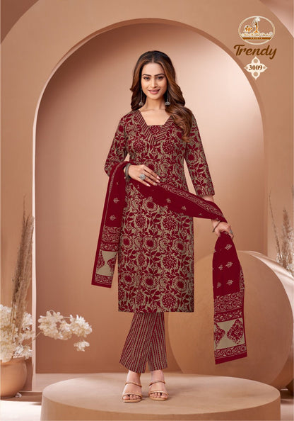 Trendy Vol 3 Miss World Choice Readymade Cotton Pant Suits Wholesaler Gujarat