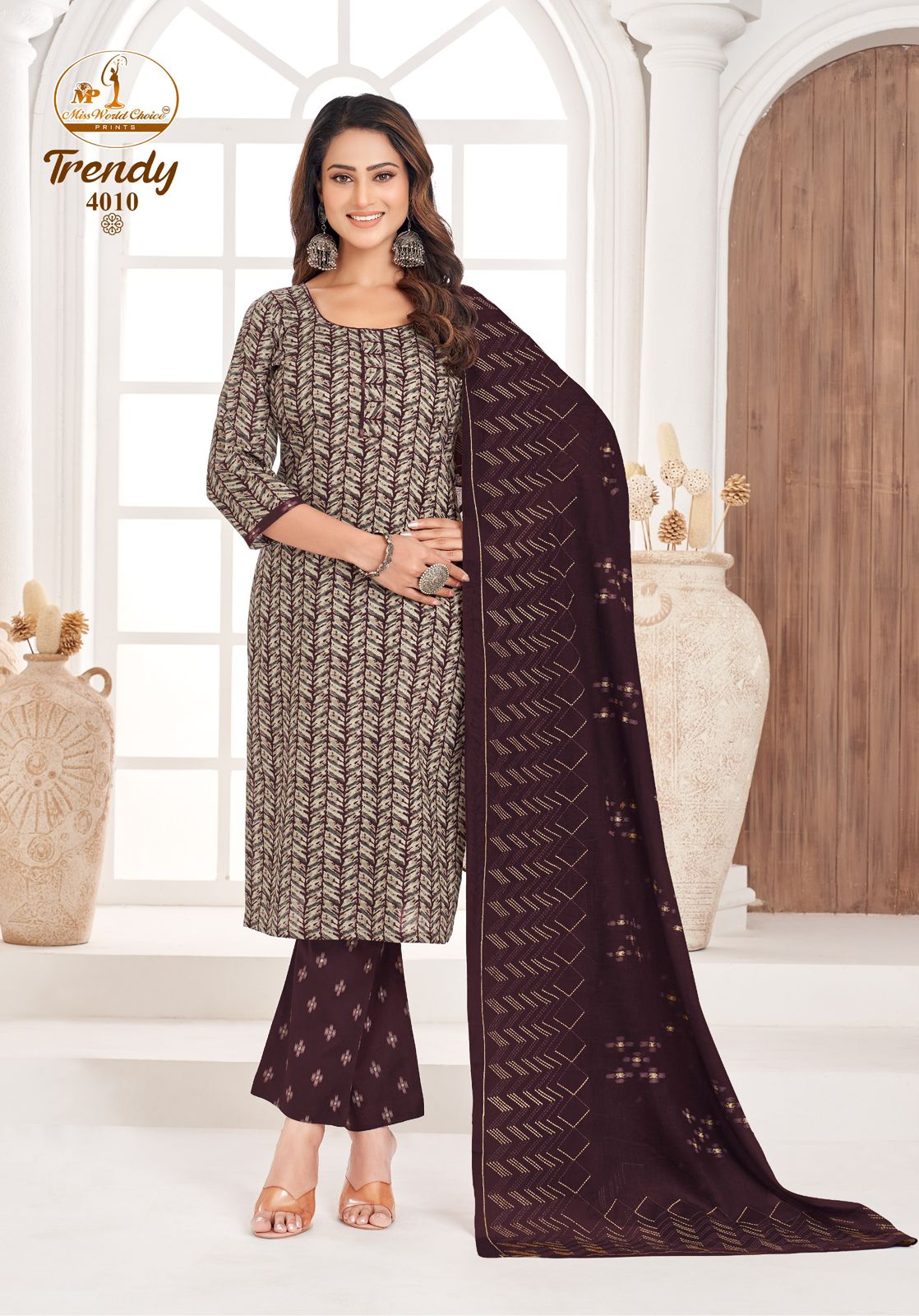 Trendy Vol 4 Miss World Choice Cotton Dress Material Manufacturer Ahmedabad