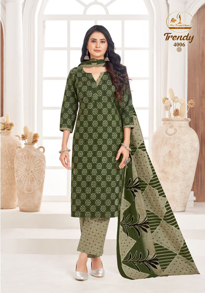 Trendy Vol 4 Miss World Choice Readymade Cotton Pant Suits Supplier India