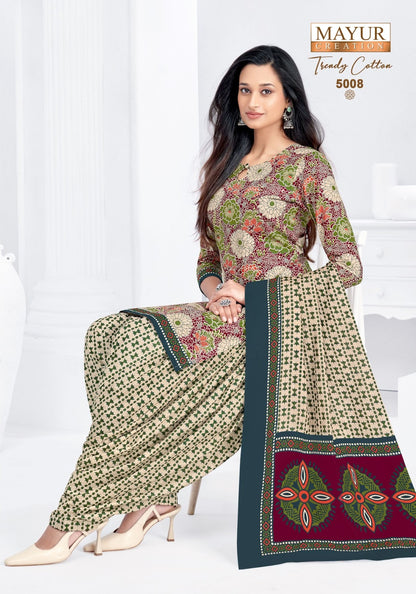 Trendy Vol 5 Mayur Creation Cotton Dress Material Manufacturer