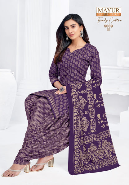 Trendy Vol 5 Mayur Creation Cotton Dress Material Manufacturer