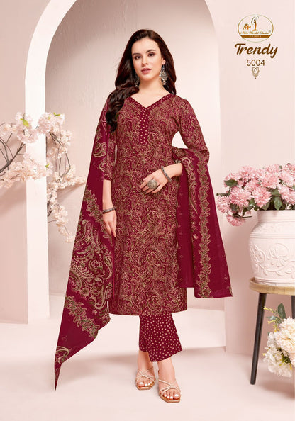 Trendy Vol 5 Miss World Choice Readymade Cotton Pant Suits Wholesaler Gujarat