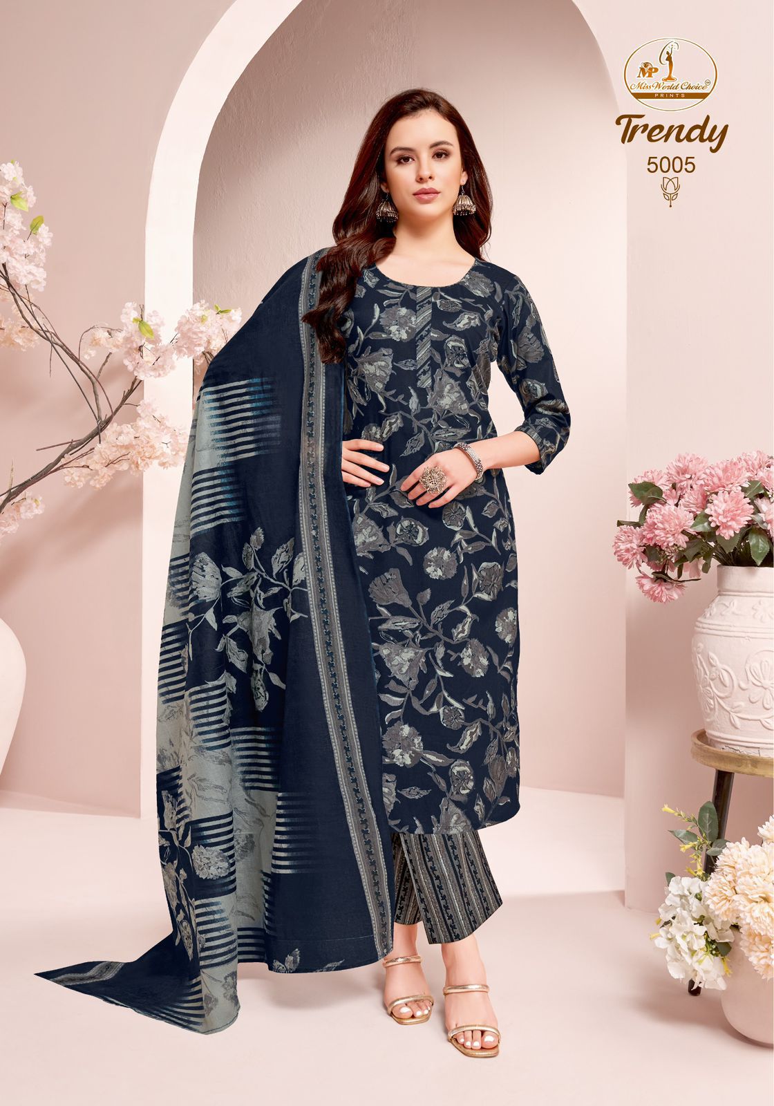 Trendy Vol 5 Miss World Choice Readymade Cotton Pant Suits Wholesaler Gujarat